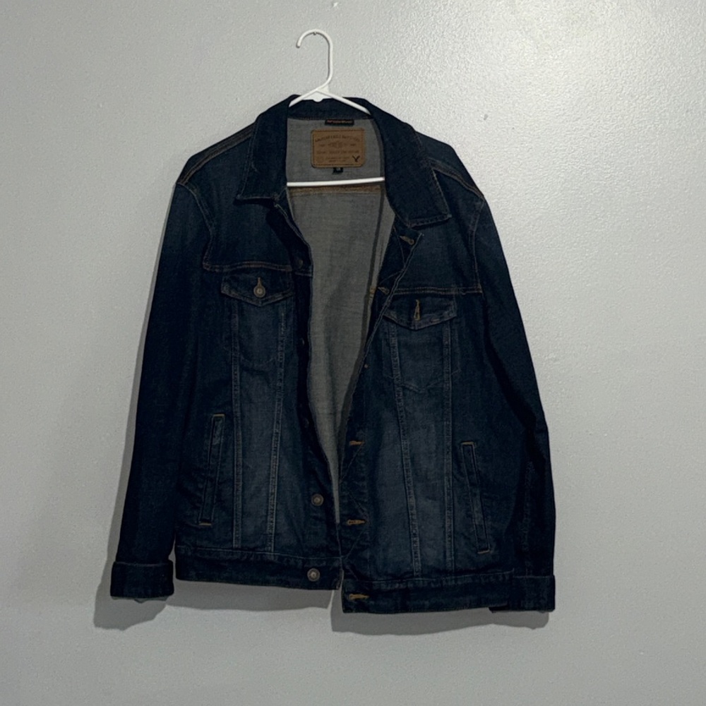 American Eagle Outfitters Dark Blue Denim Jacket